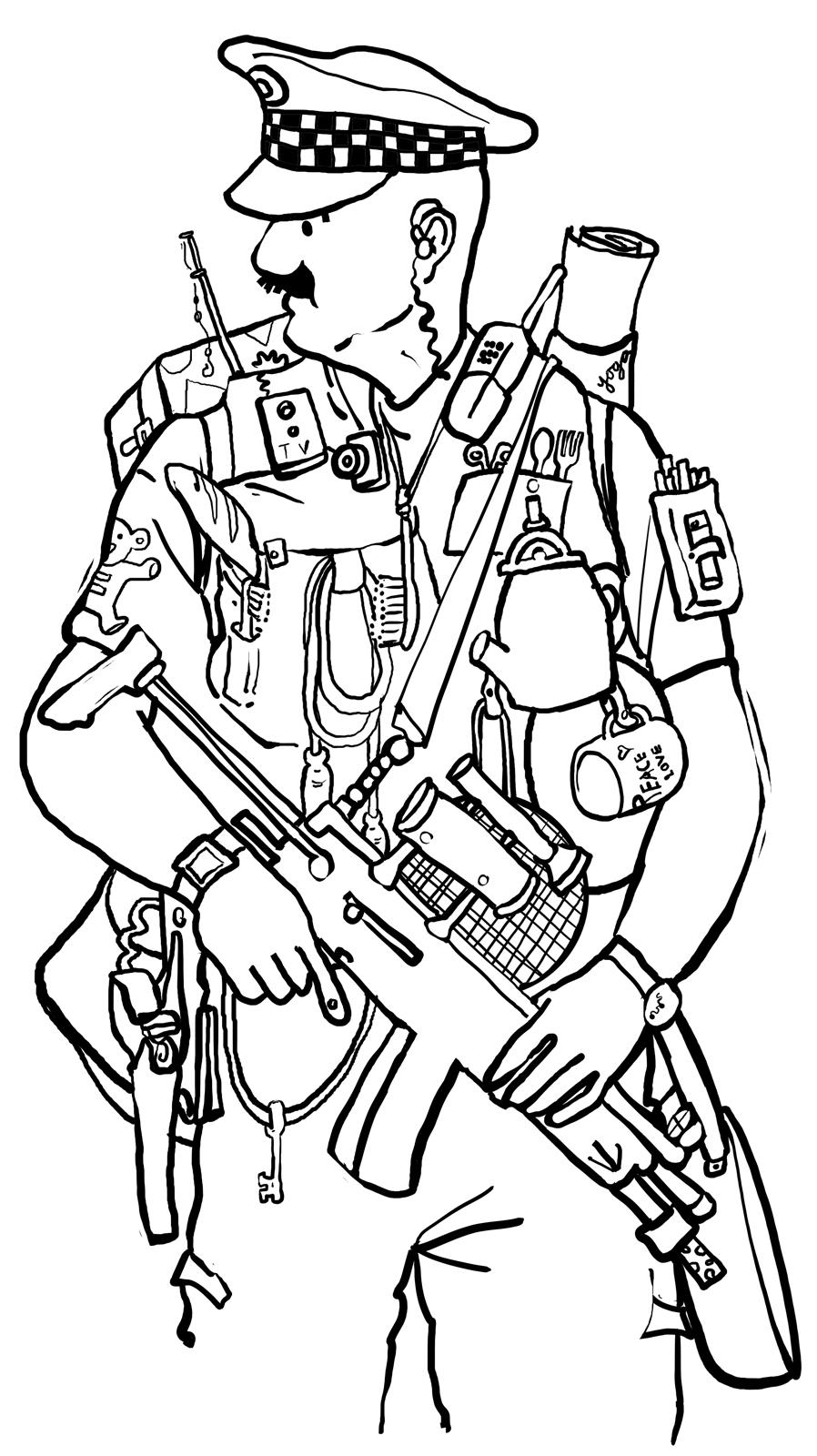 Free Printable Police Officer Coloring Pages - High Quality ...