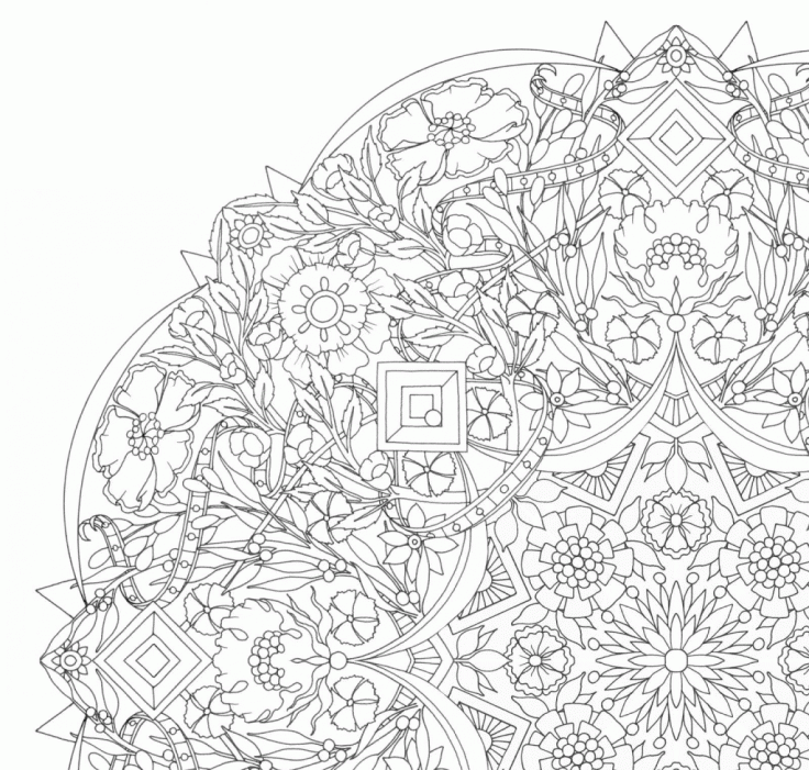 kaleidoscope coloring pages for adults - Free coloring pages