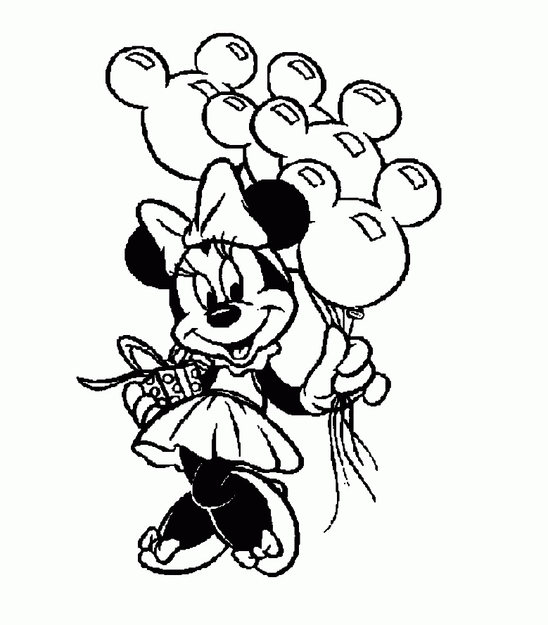 9 Pics of Minnie Mouse Happy Birthday Coloring Pages - Minnie ...
