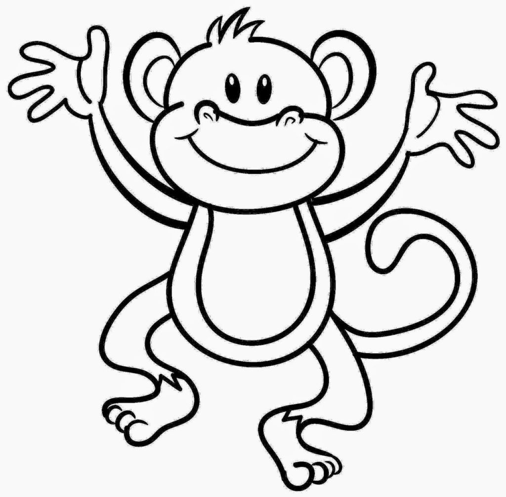 Cute Coloring Pages Of Baby Monkeys Super Cute Baby Coloring ...