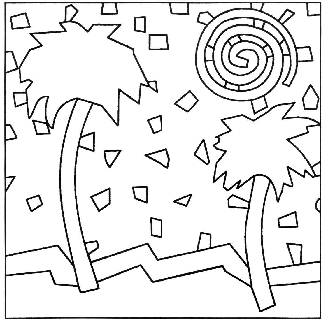 Pattern Simple Mosaic Coloring Pages #7145 Simple Mosaic Coloring ...