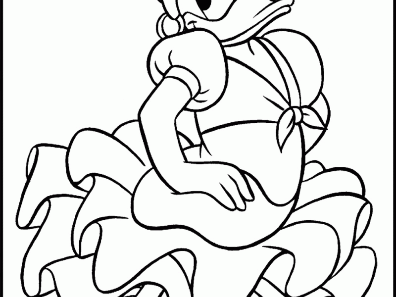 Daisy Duck Face Coloring Pages Team Colors - Colorine.net | #10998
