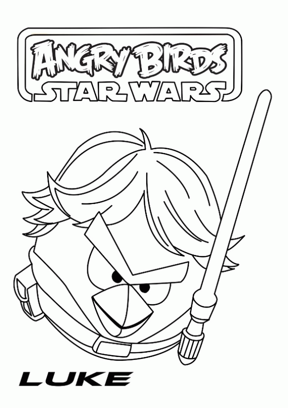 Kids-n-fun.com | 7 coloring pages of Angry Birds Star Wars