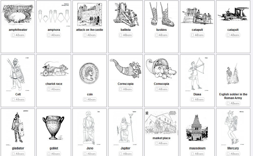AS THE ROMANS DO: Roman Colouring pages