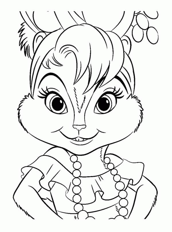 Brittany The Chipettes Photo Coloring Page: Brittany The Chipettes ...