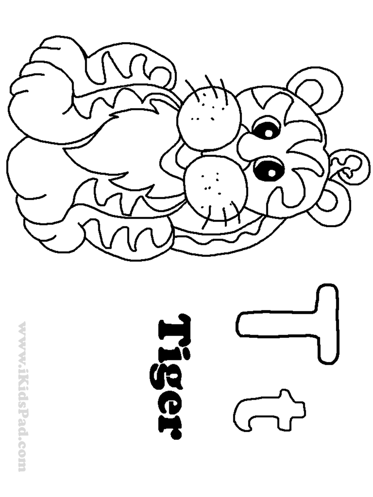 Free printable alphabet letters coloring book for kids