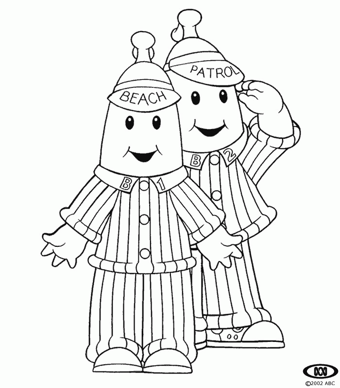 Bananas In Pajamas Colouring Pictures - Coloring Pages for Kids ...