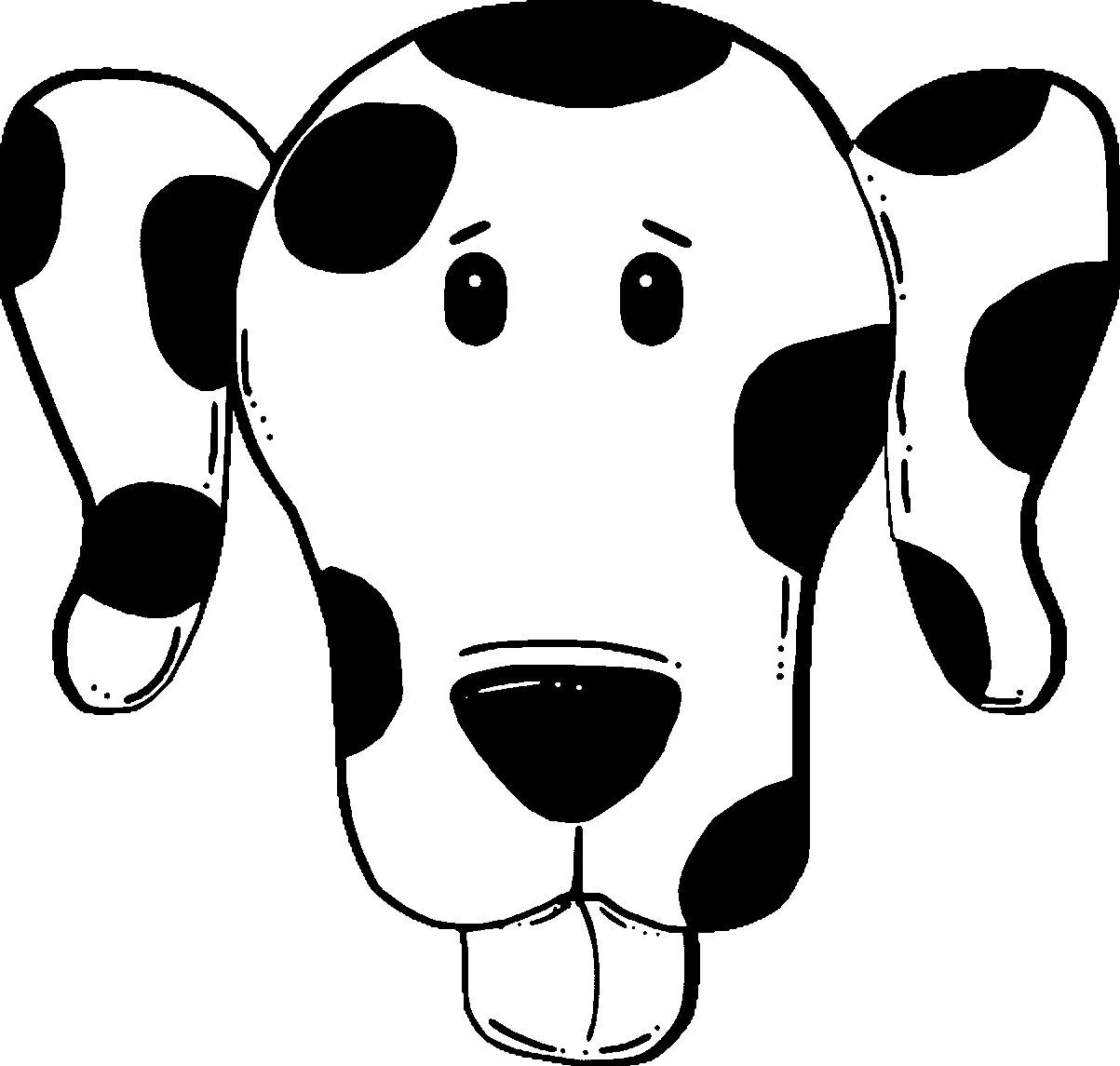 Puppy Dog Face Panda Style Free Images Dog Puppy Coloring Page ...