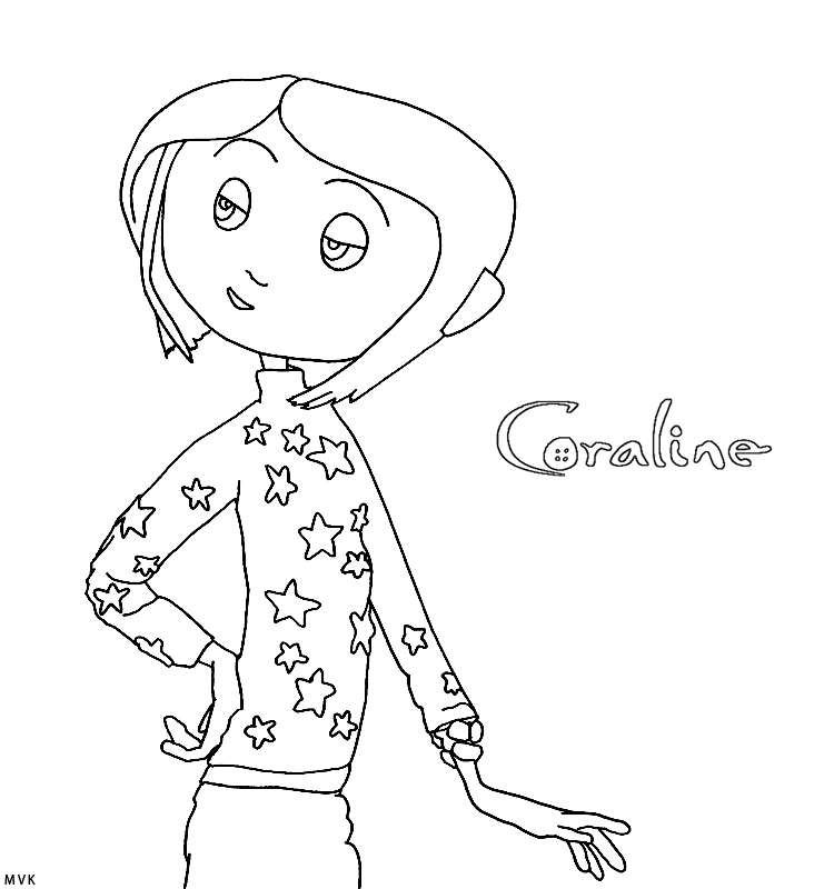 Printable Coraline - Coloring Pages for Kids and for Adults