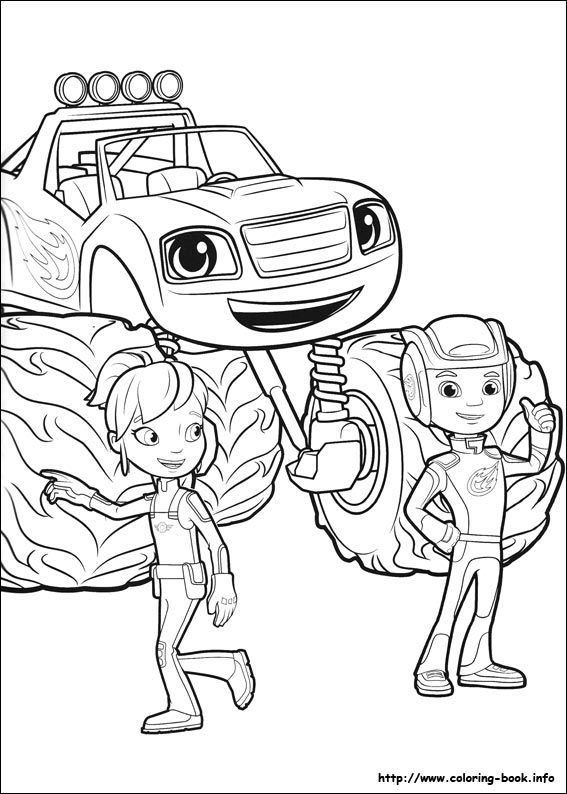 Blaze and the Monster Machines coloring pages on Coloring ...