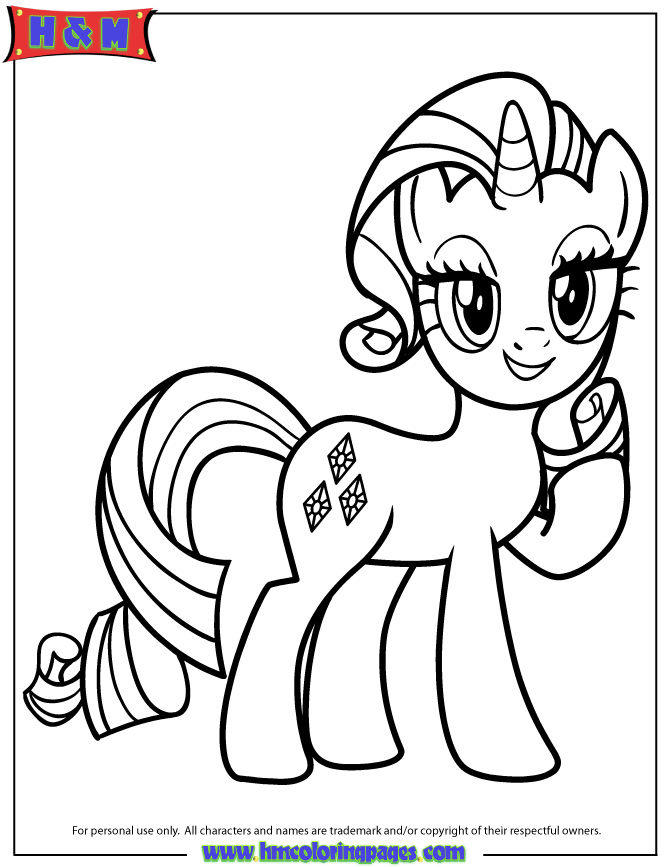 unicorn pony Colouring Pages (page 2)