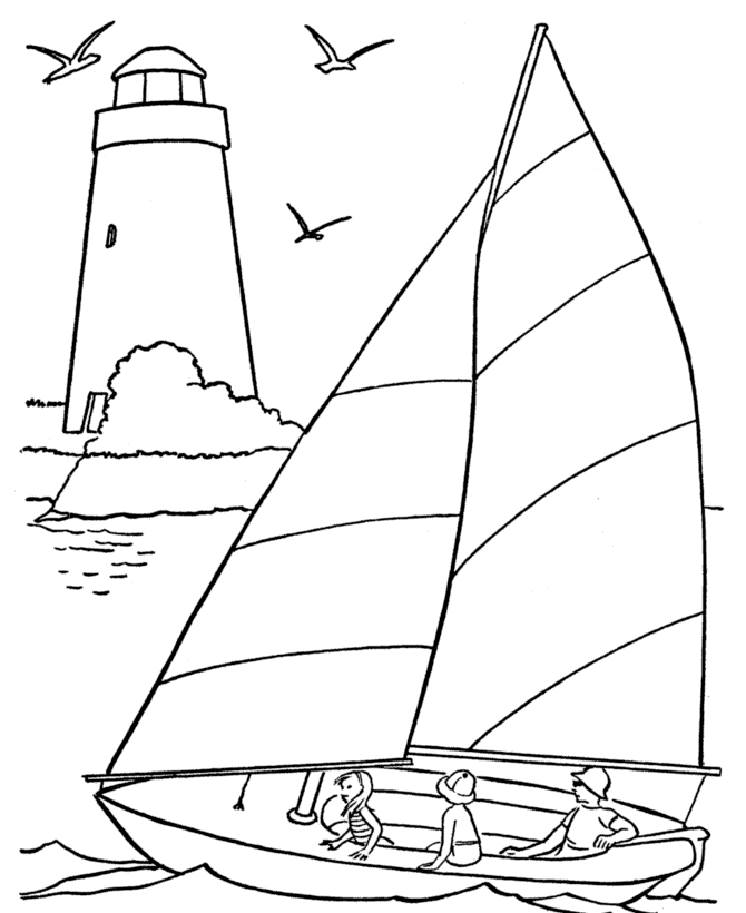 Sailboat Printable Coloring Pages | Coloring - Part 2