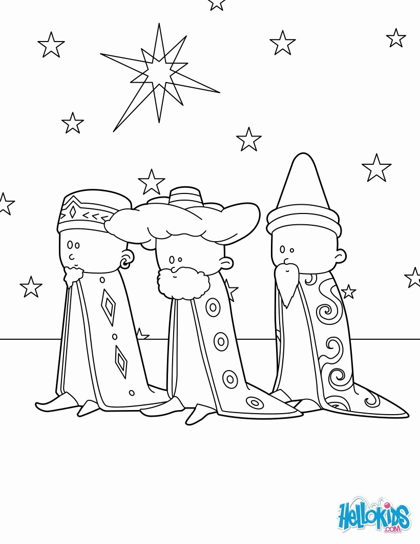 CHRISTMAS coloring pages - The Three Wise Men