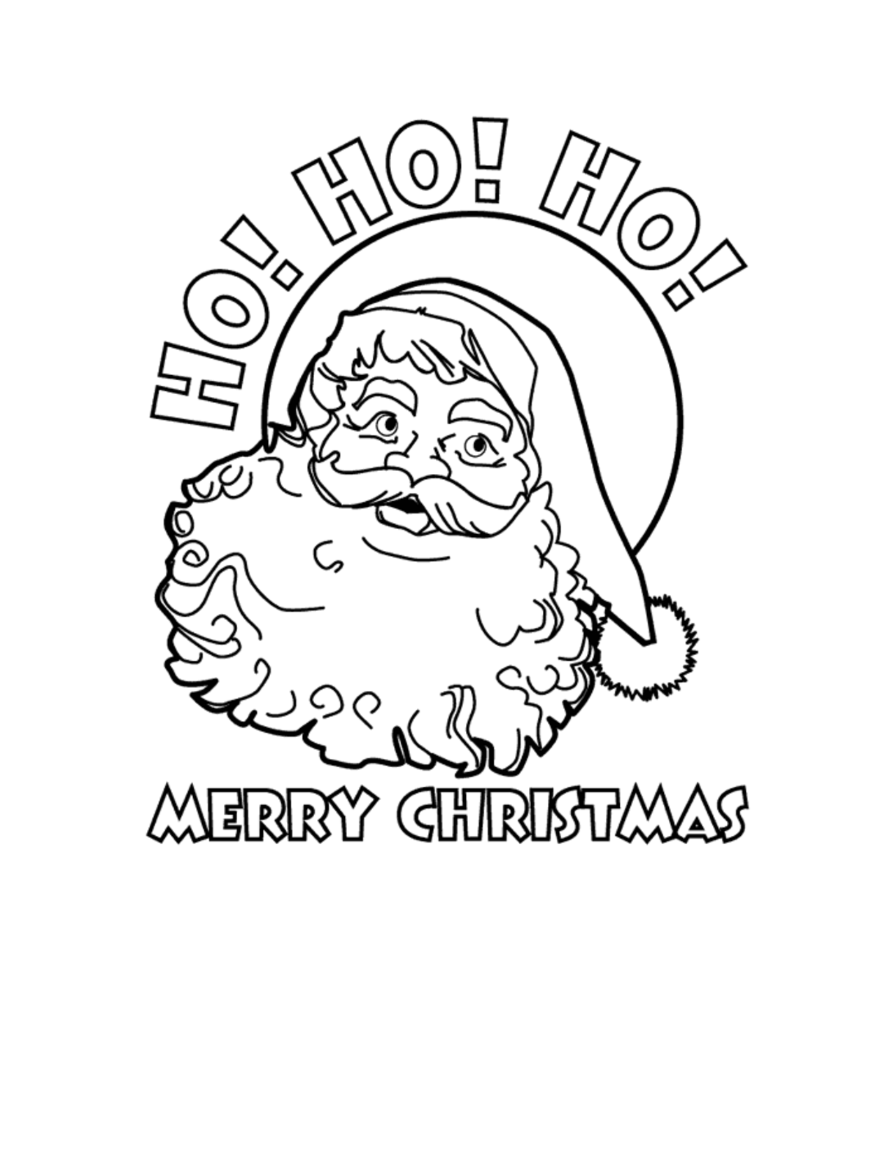 Free Merry Christmas Coloring Printable Pages - Coloring Page
