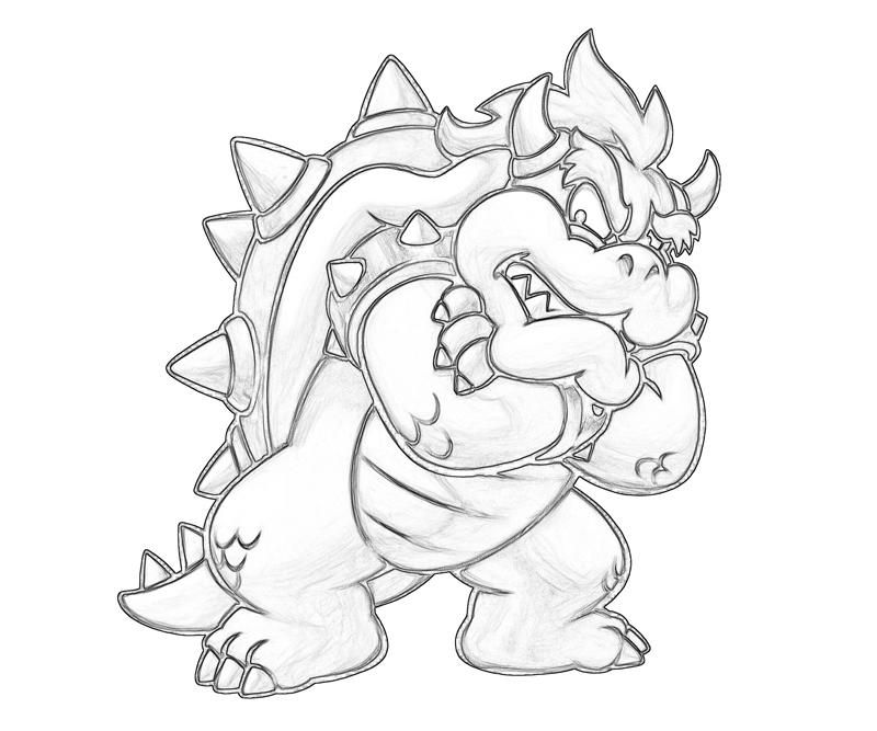Printable Bowser - Coloring Pages for Kids and for Adults