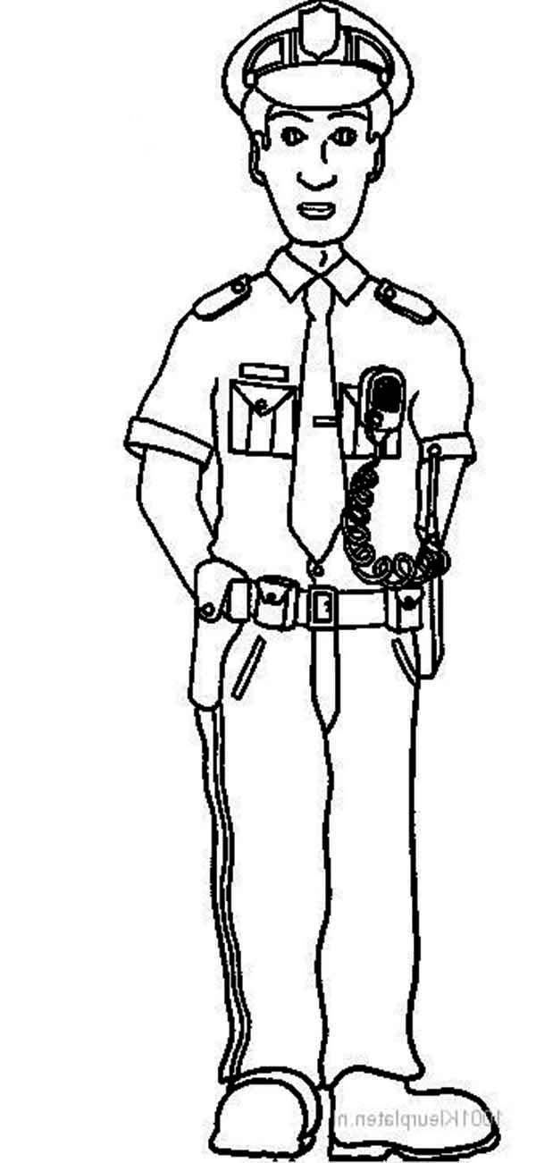 Police Officer Pictures To Color - Coloring Pages for Kids and for ...