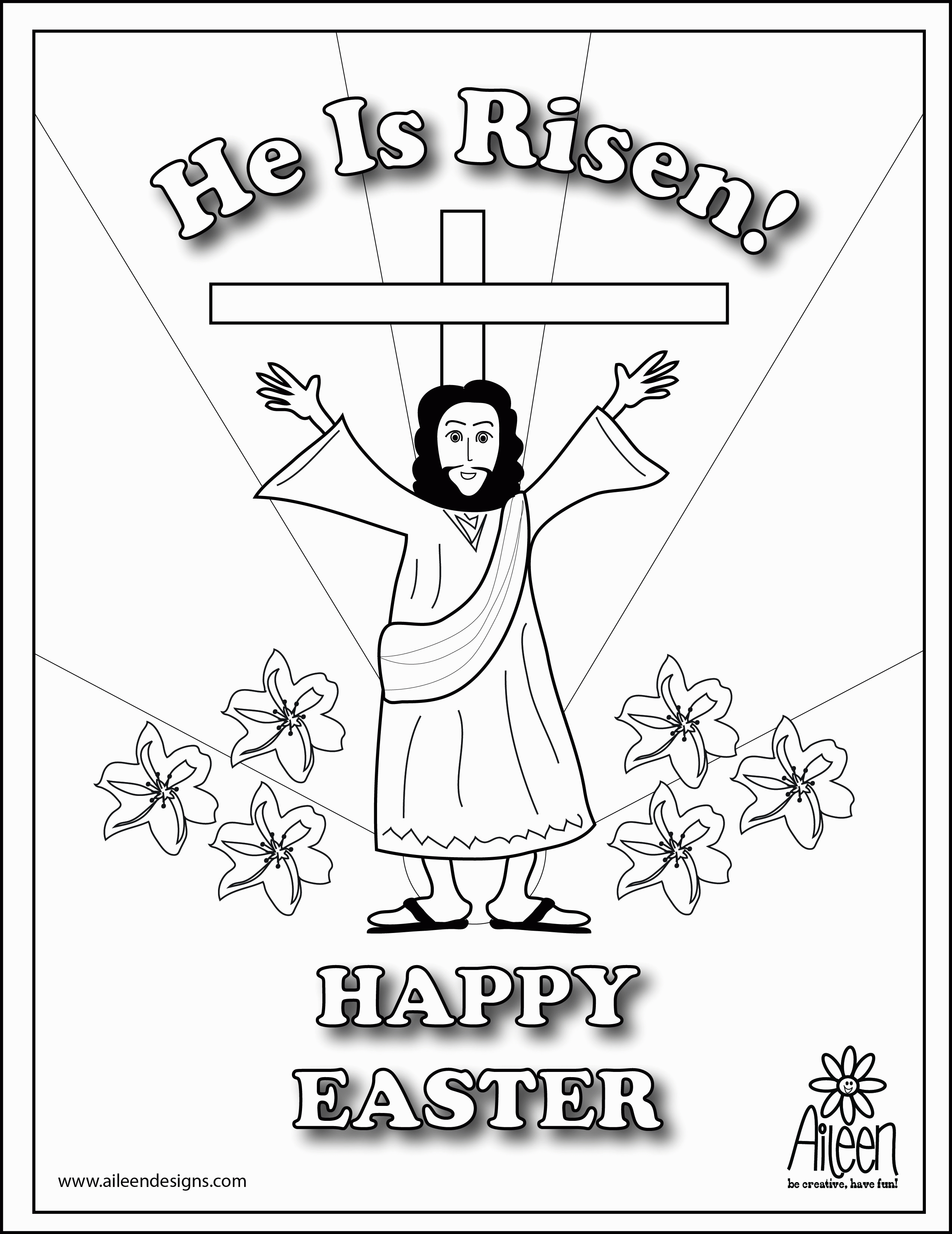 COLORING PAGES – HAPPY EASTER |