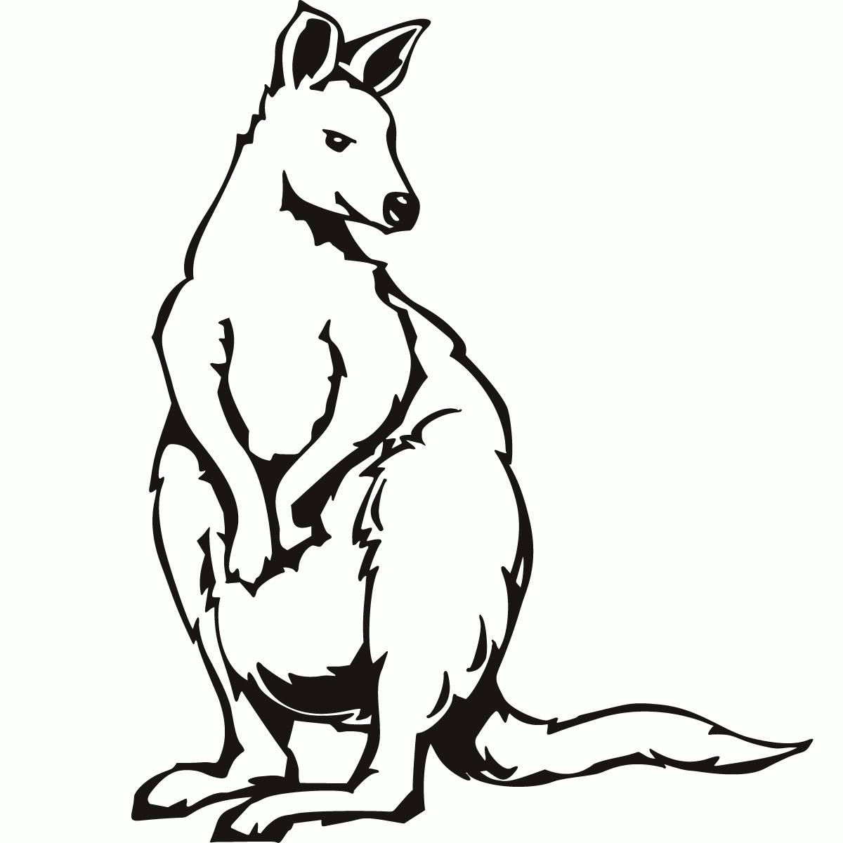 kangaroo coloring pages | Only Coloring Pages