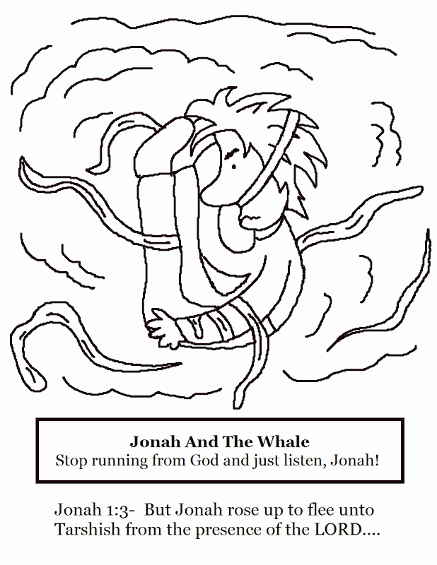 Free Jonah And The Whale Coloring Pages - Best Coloring Pages