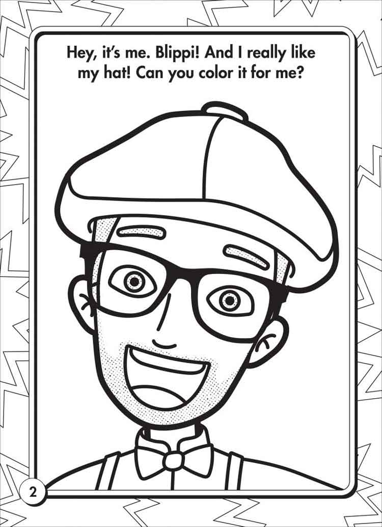 10 Best Free Printable Blippi Coloring Pages For Kids