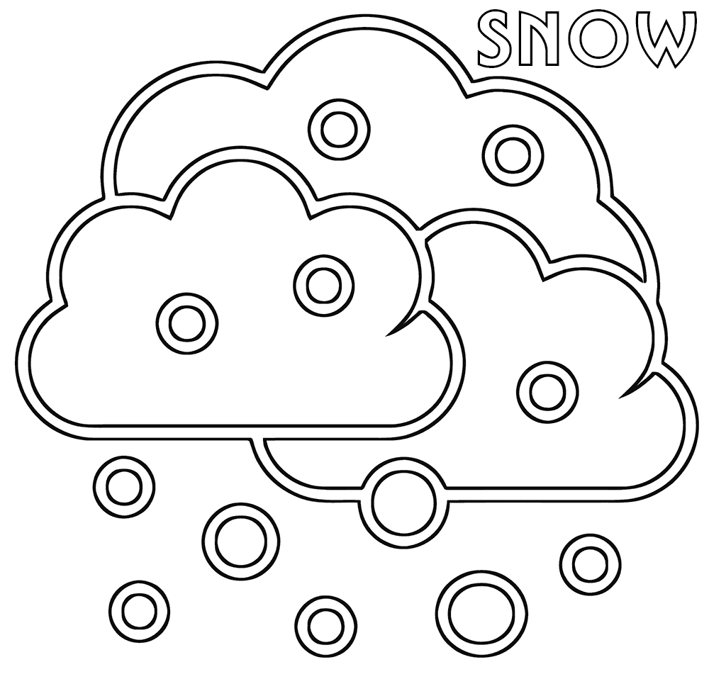 Snow coloring pages | Coloring pages to download and print