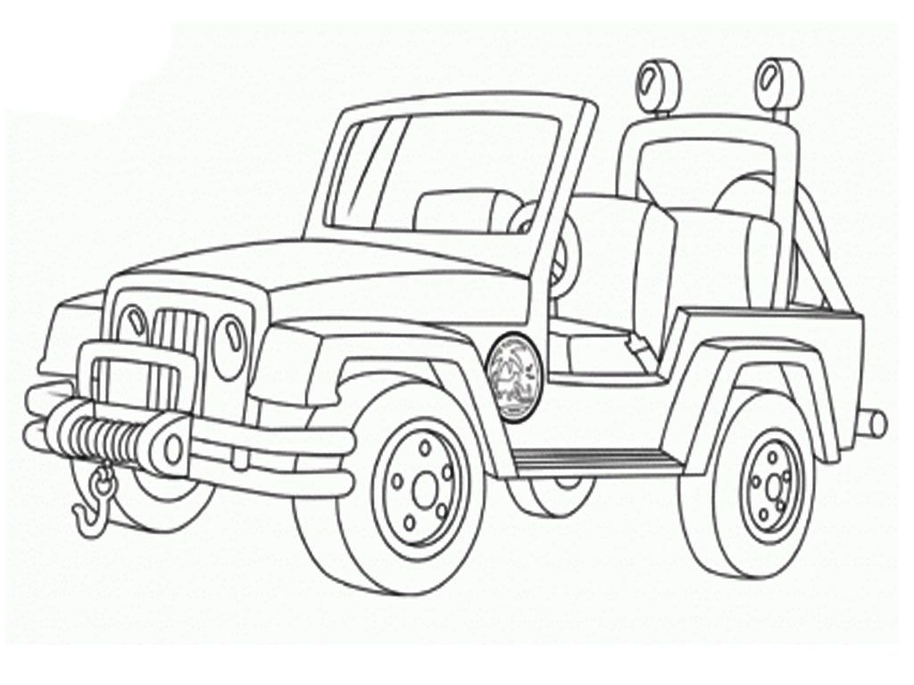Military Jeep Coloring Pages | Realistic Coloring Pages