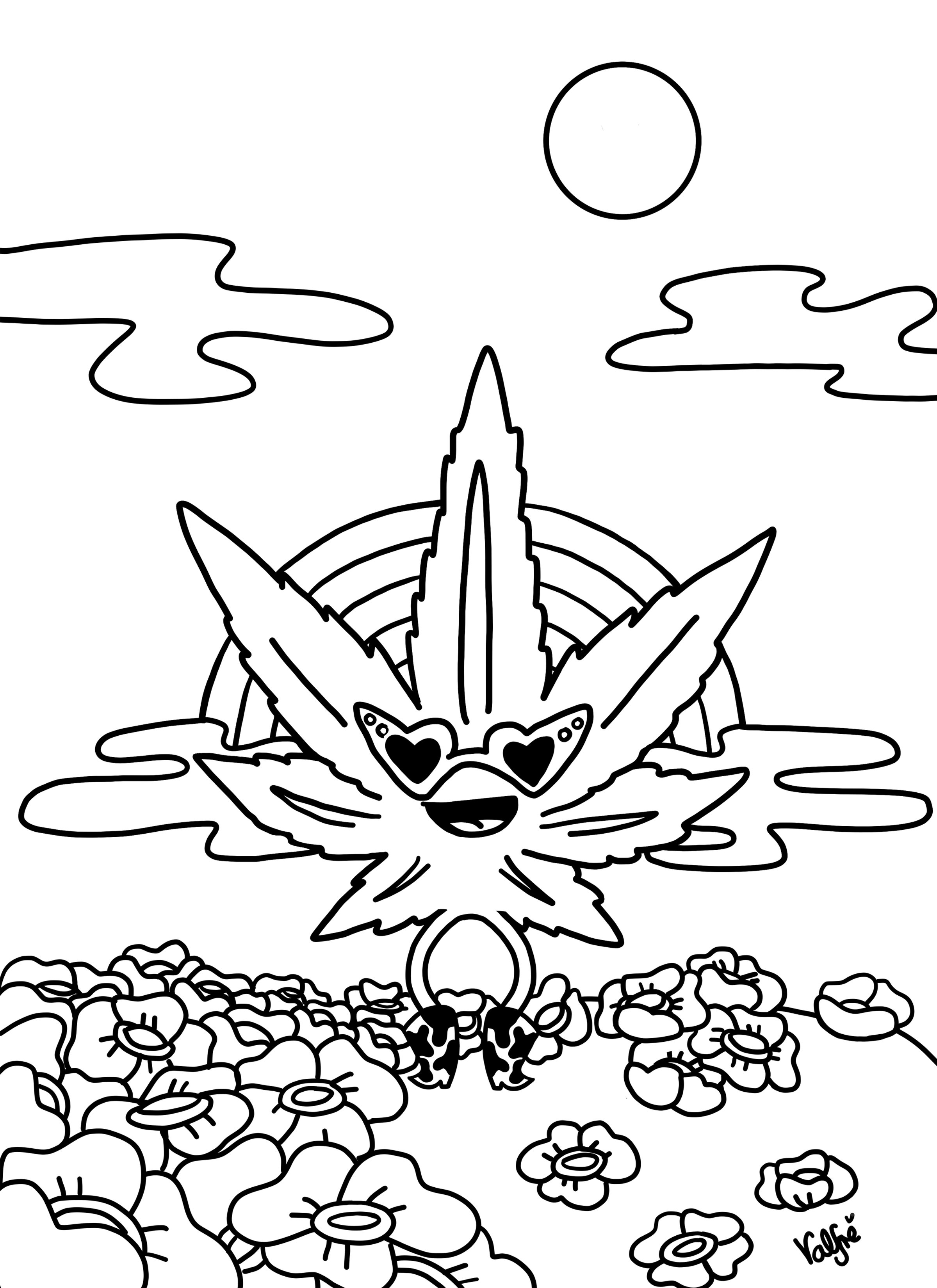 Coloring Pages Weed