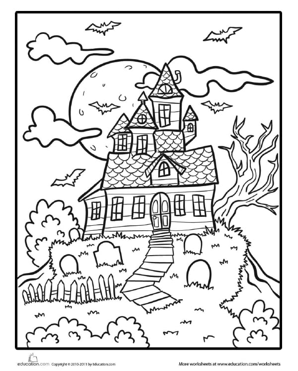 FREE Halloween Coloring Pages for Adults & Kids - Happiness ...