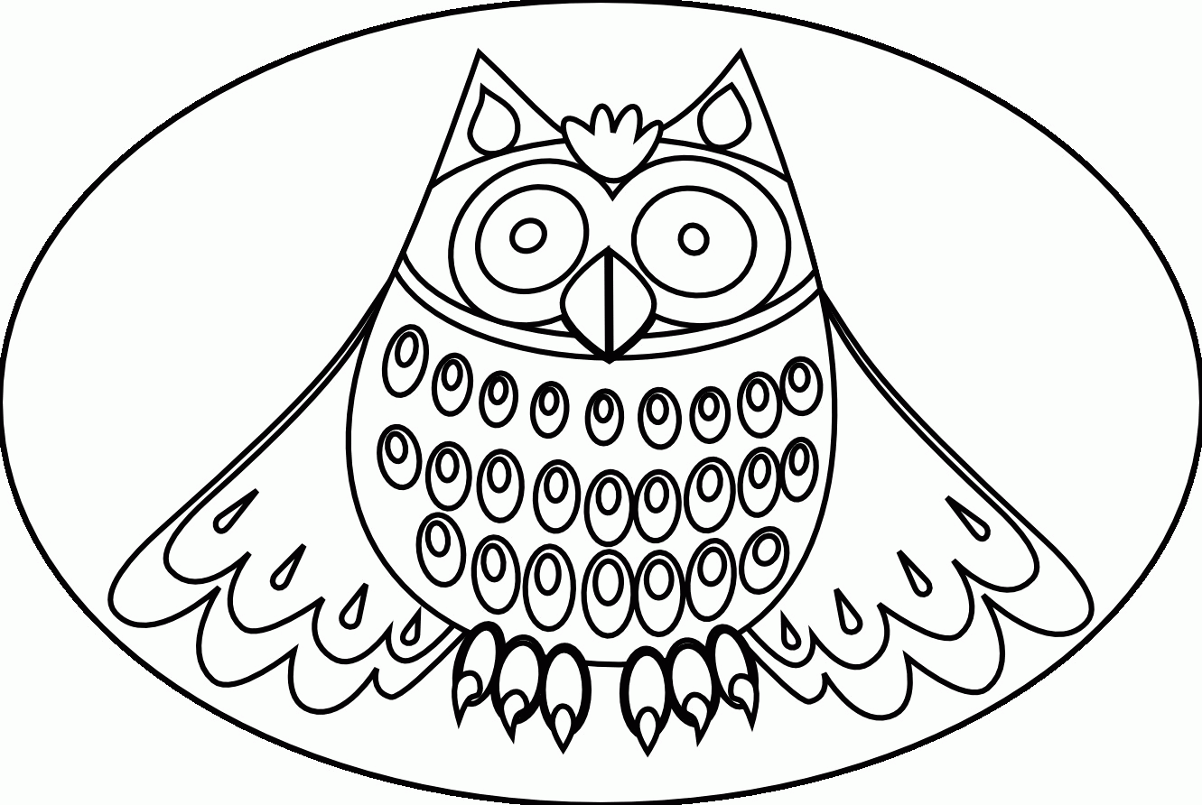 Cute Owl Coloring Pages - Colorine.net | #3363
