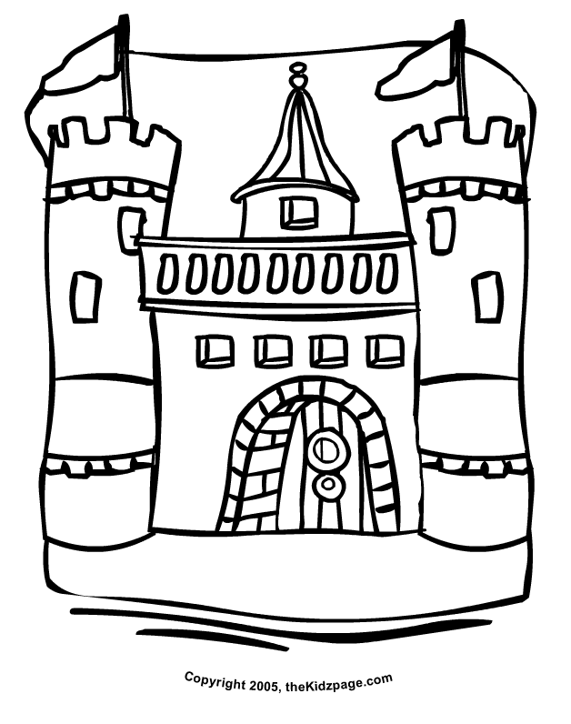 Fairytale Castle Free Coloring Pages for Kids - Printable