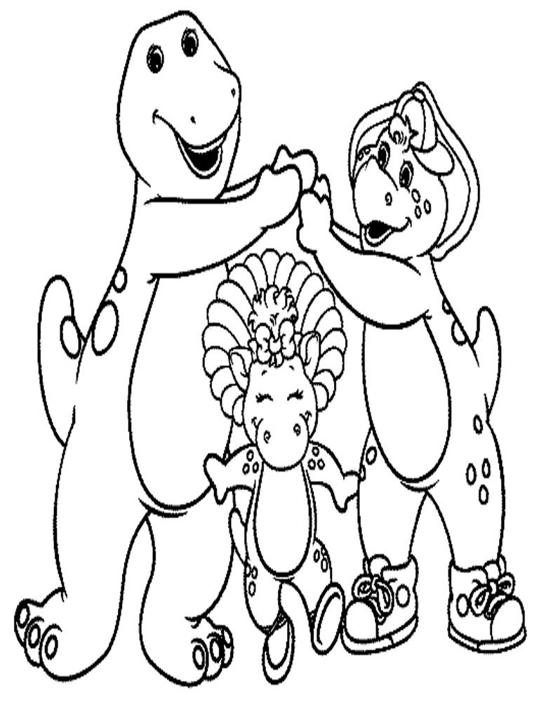 Free Printable Barney Coloring Pages For Kids