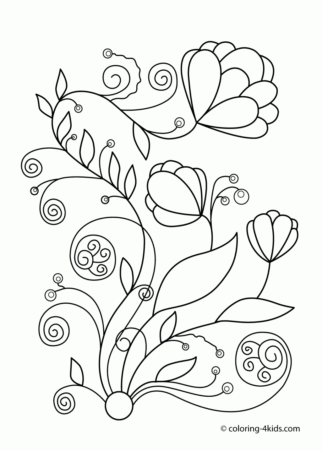 Flowers Coloring Pages For Adults Wwwazembrace Coloring Pages ...