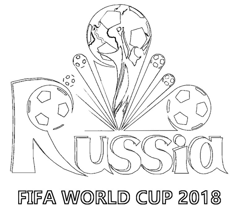 Coloring page FIFA World Cup 2018 : FIFA World Cup 2018 14