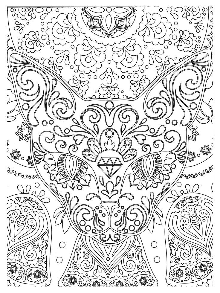 To print this free coloring page Â«coloring-zen-abstract-cat-head ...