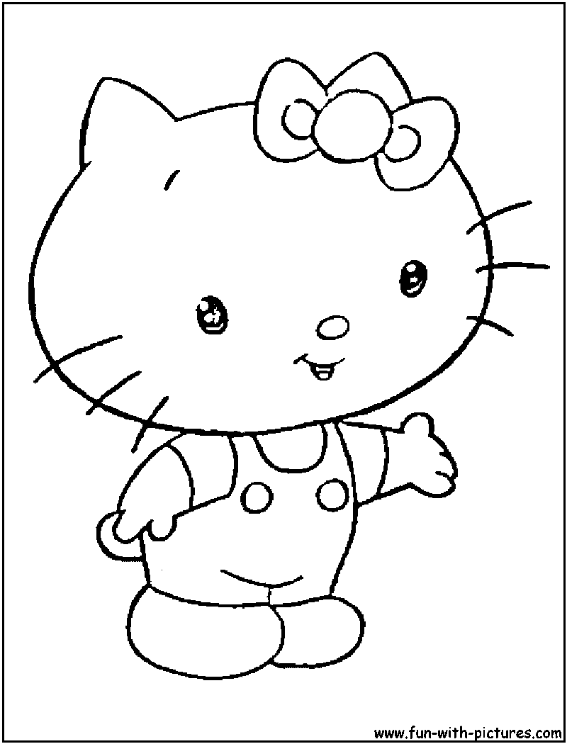 Hello Kitty Coloring Pages Related Keywords & Suggestions - Hello ...