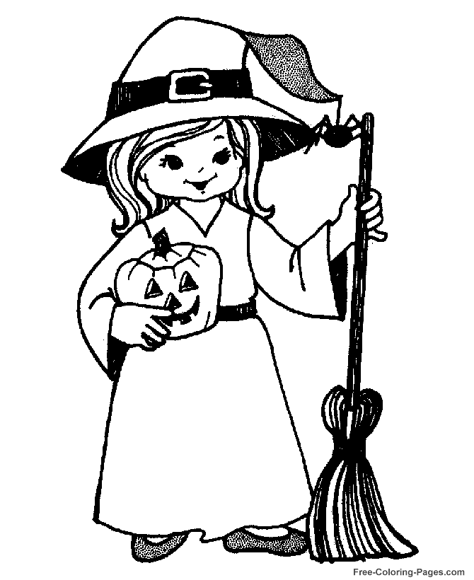 Halloween Coloring Pages, Sheets and Pictures