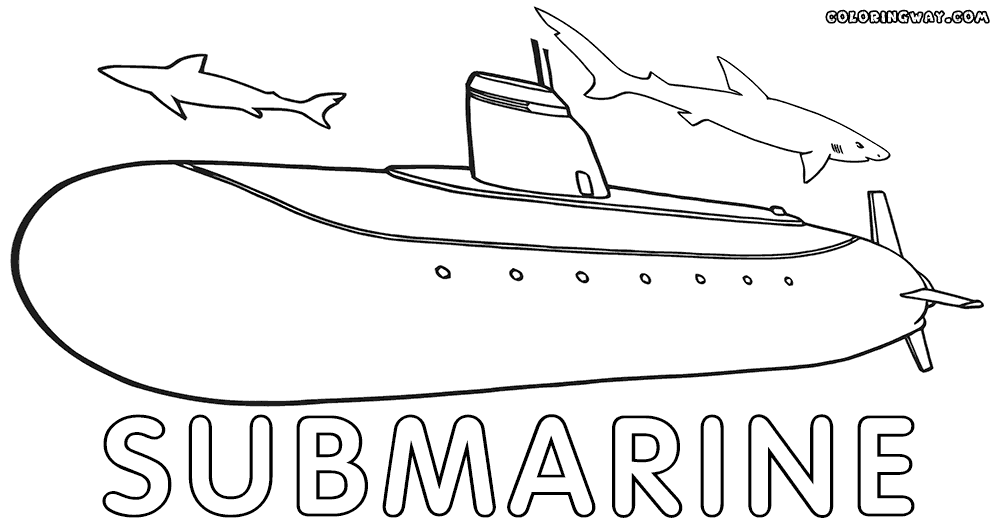Submarine coloring pages | Coloring pages to download and print