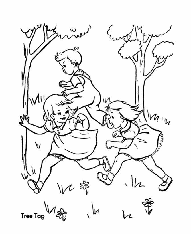 free coloring pages of children playing 400 | Best Coloring Page Site