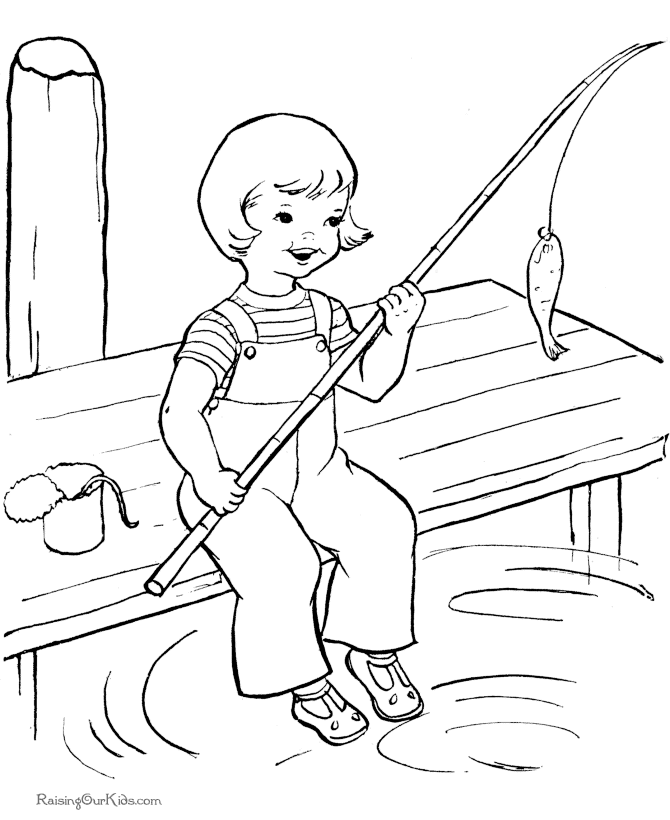 Free Printable Fishing In Summer Coloring Pages For Kids 3 ...