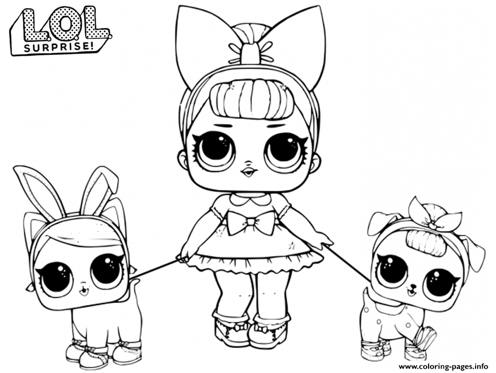 LOL Doll Fancy Baby Coloring Pages Printable