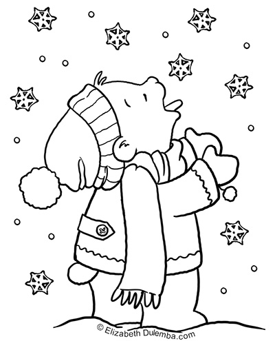 dulemba: Coloring Page Tuesday - SNOW!