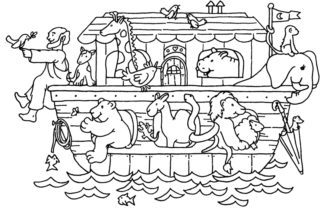Noahs Ark Coloring Pages | Barriee