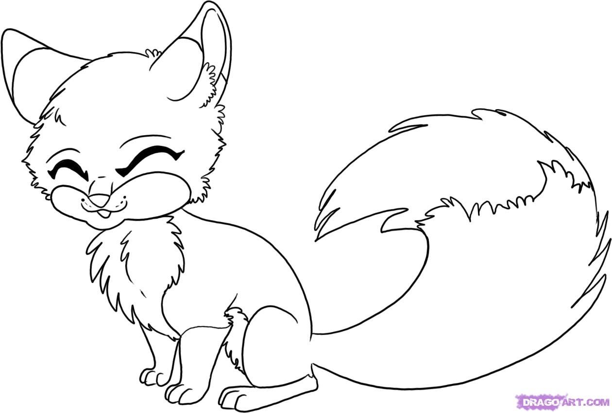 8 Pics of Cute Baby Fox Coloring Pages - How to Draw Anime Animals ...
