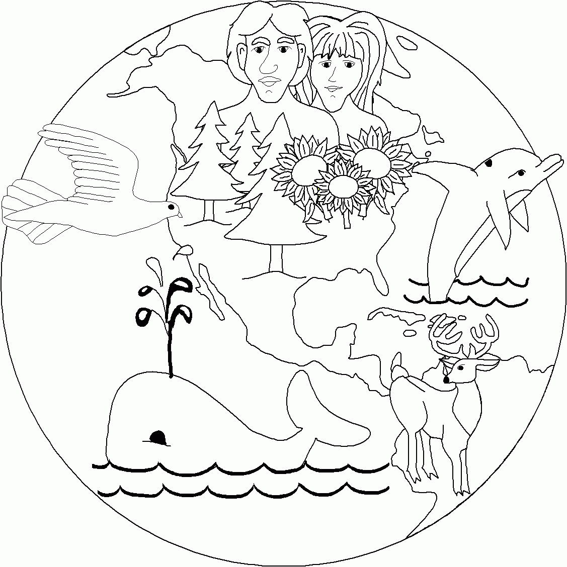 8 Pics of Sunday School Creation Coloring Page - Printable ...
