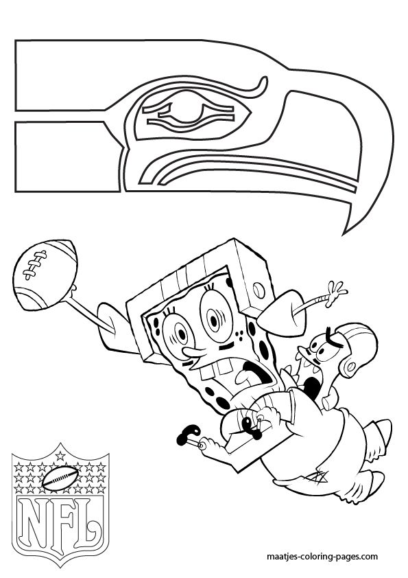NFL Seattle Seahawks Coloring Pages | Seattle Seahawks Patrick and ...