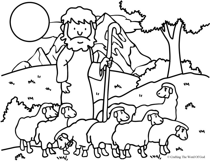The Good Shepherd (The Lost Sheep)- Coloring Page Â« Crafting The ...
