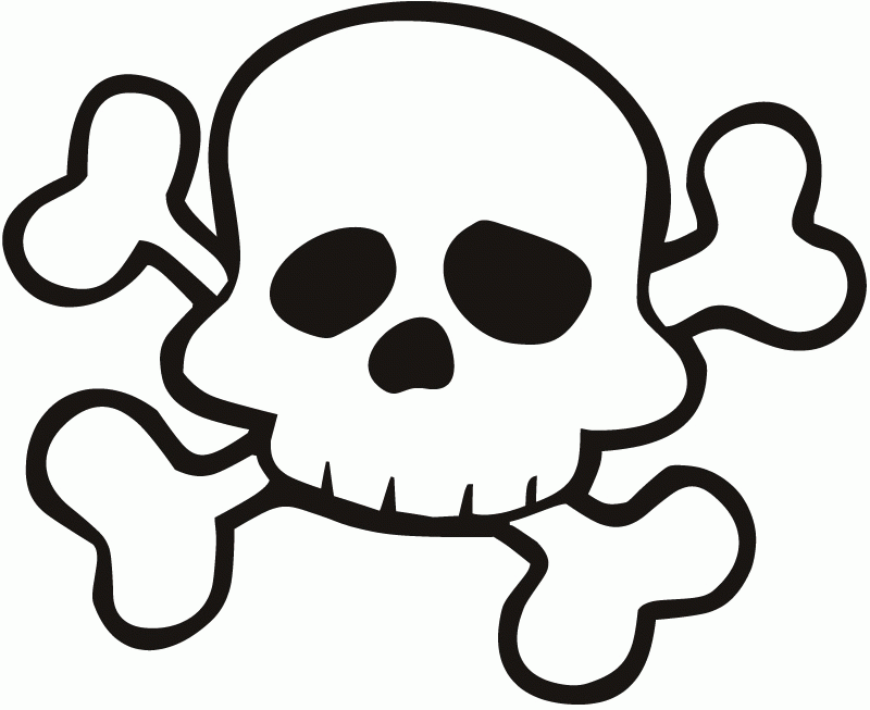 Coloring skull and crossbones clip art Coloring coloring pages ...