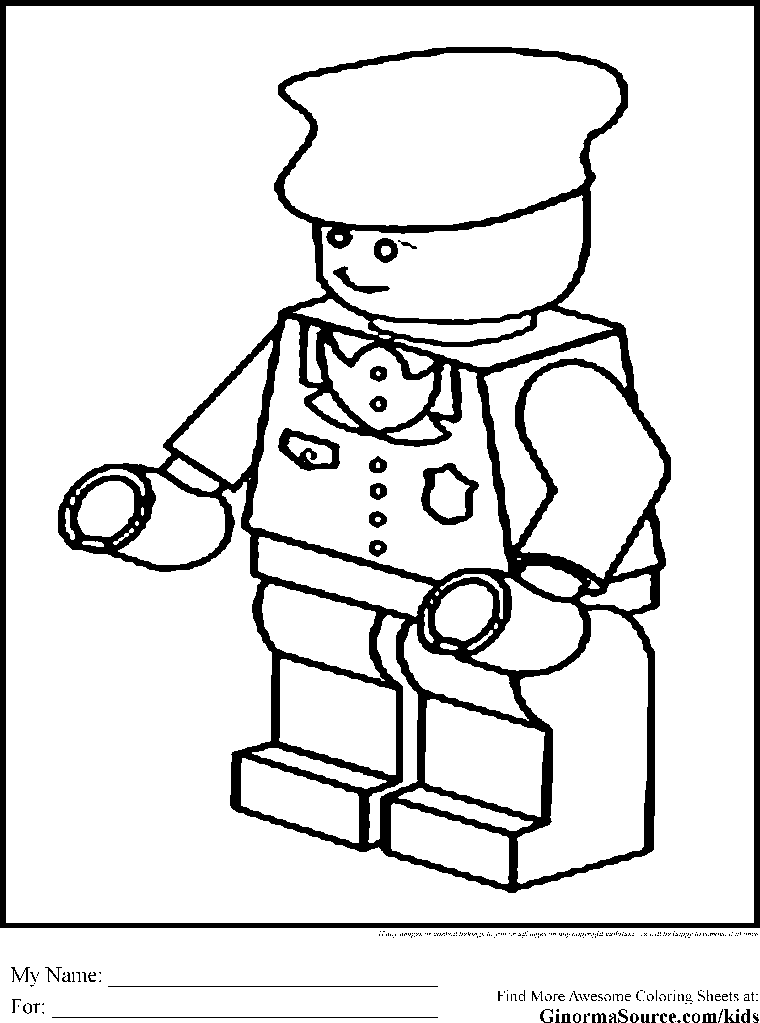 Lego Colouring Pages Printable - High Quality Coloring Pages