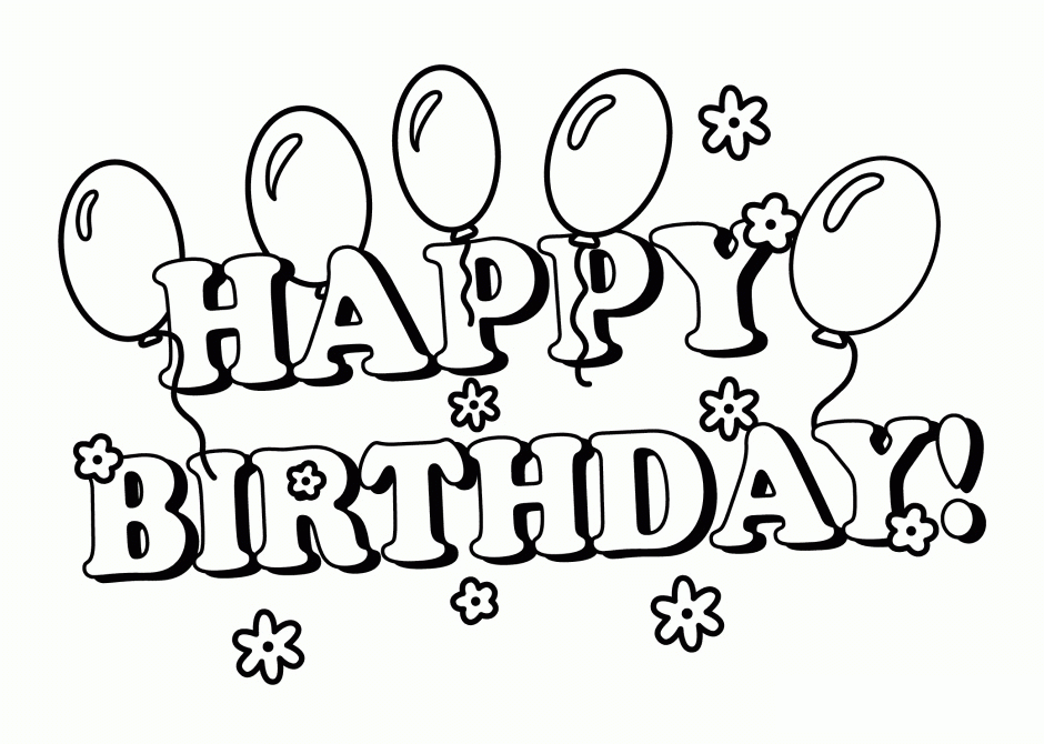Happy Birthday Coloring Pages - Java Examples