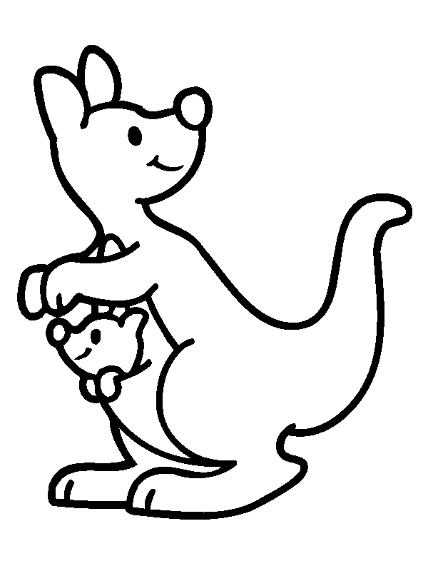 Kangaroo - Coloring Pages for Kids and for Adults